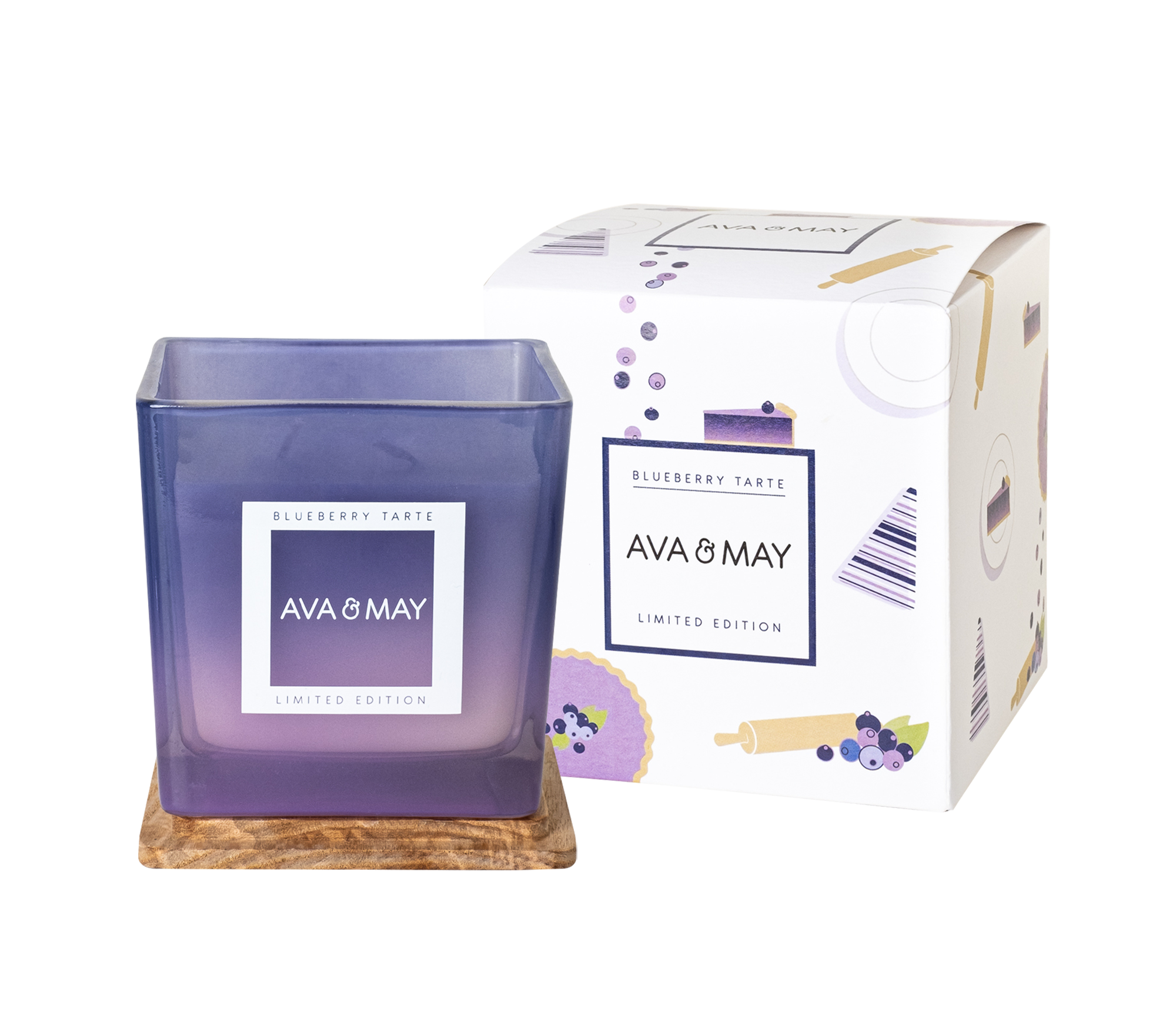 Maxi bougie parfumée Tarte aux myrtilles