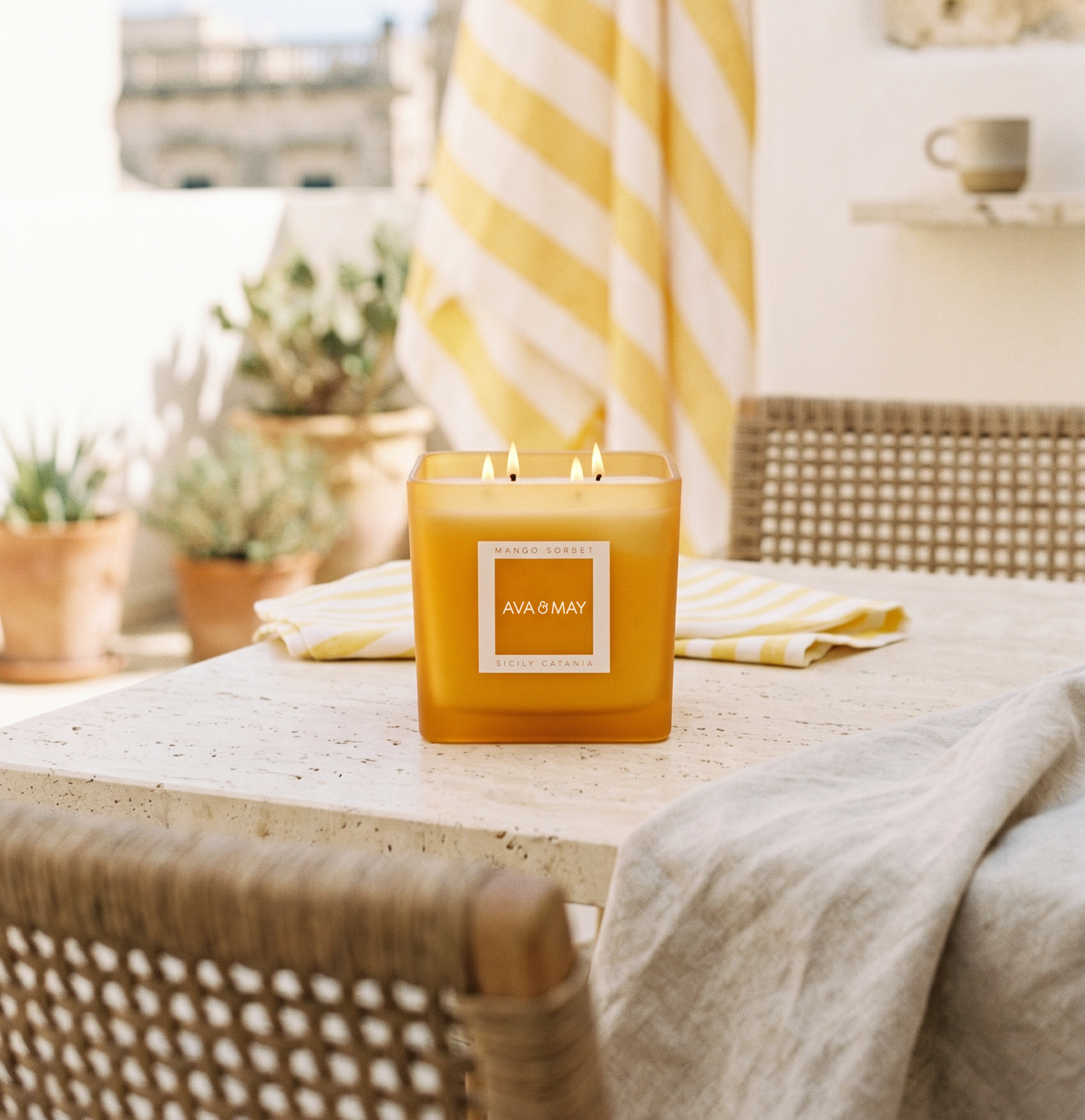 Maxi bougie parfumée Mango Sorbet