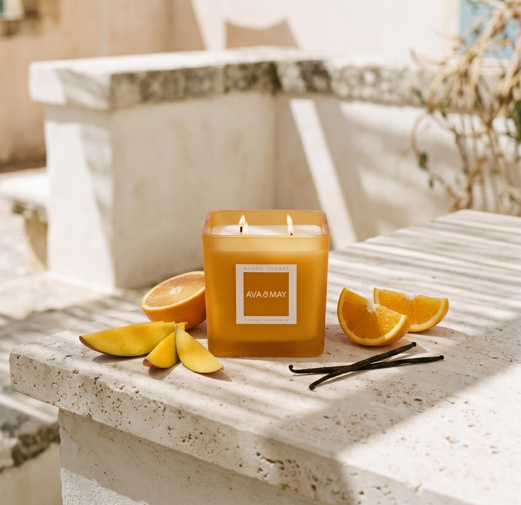 Maxi bougie parfumée Mango Sorbet