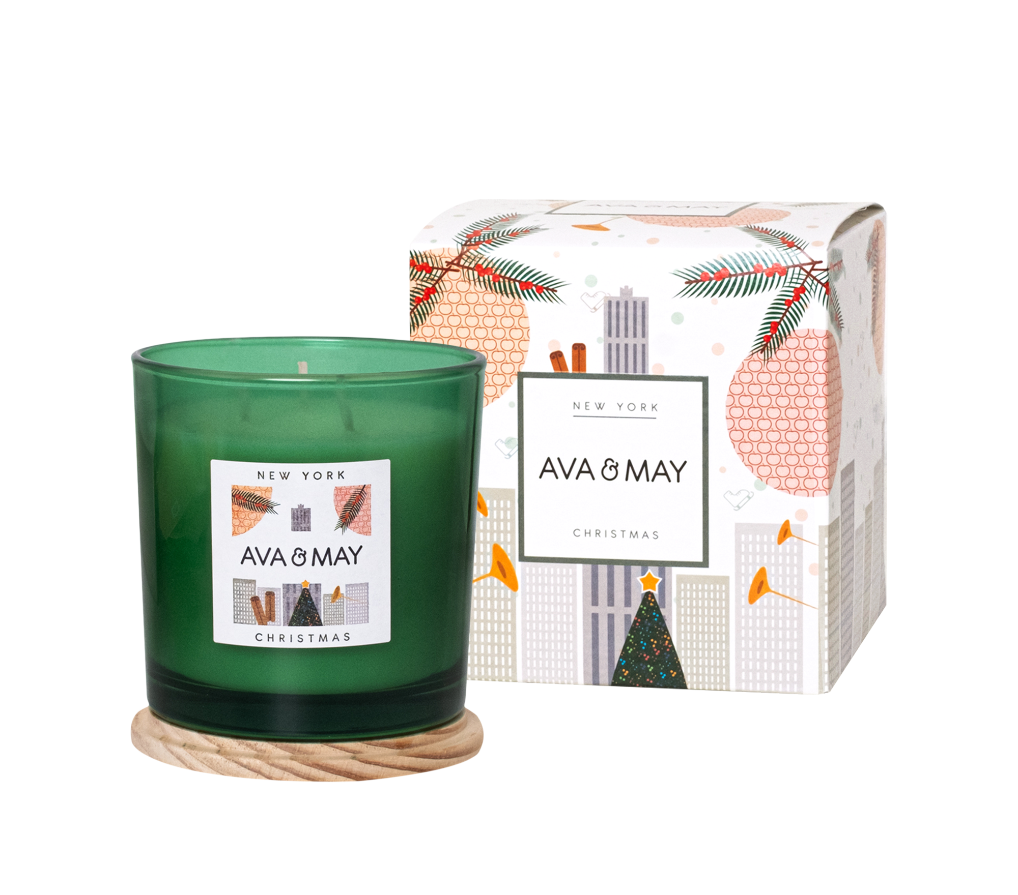 Maxi bougie parfumée New York Christmas