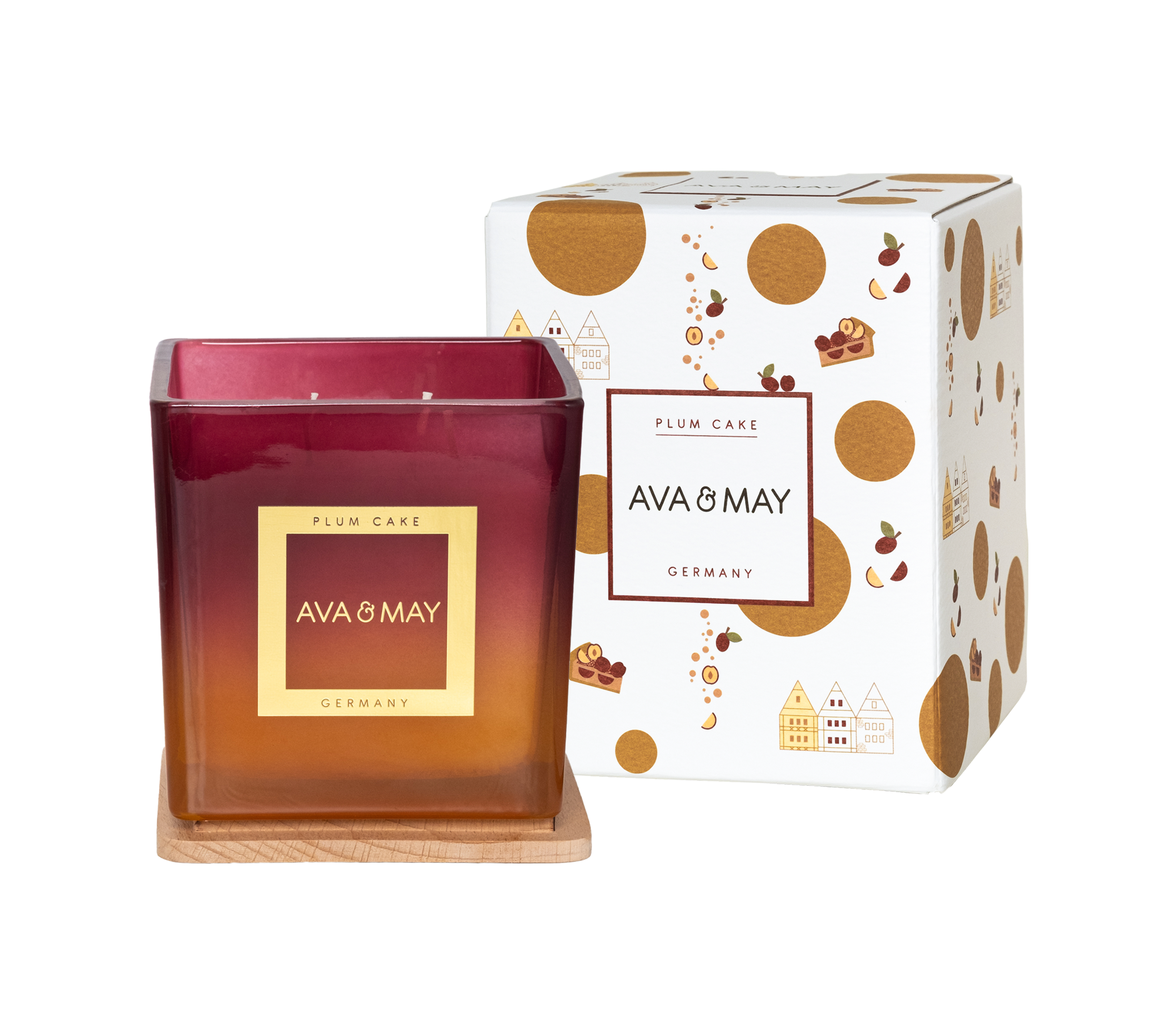 Maxi bougie parfumée Plum Cake