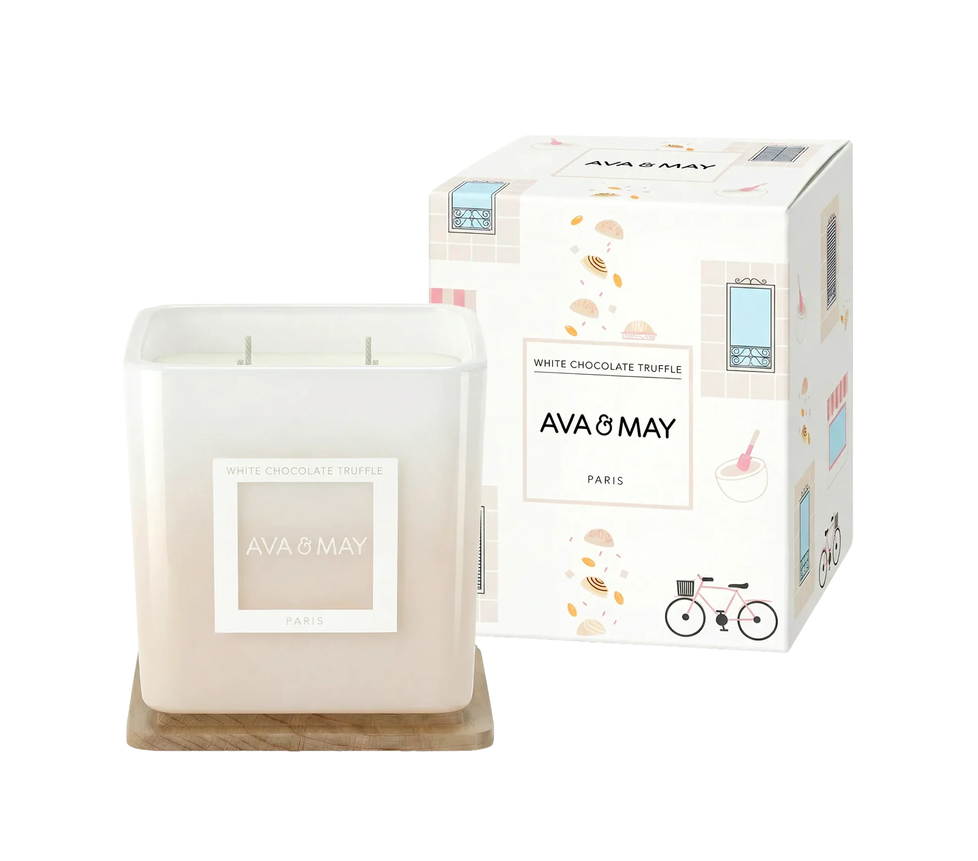 Maxi bougie parfumée Truffe au Chocolat Blanc