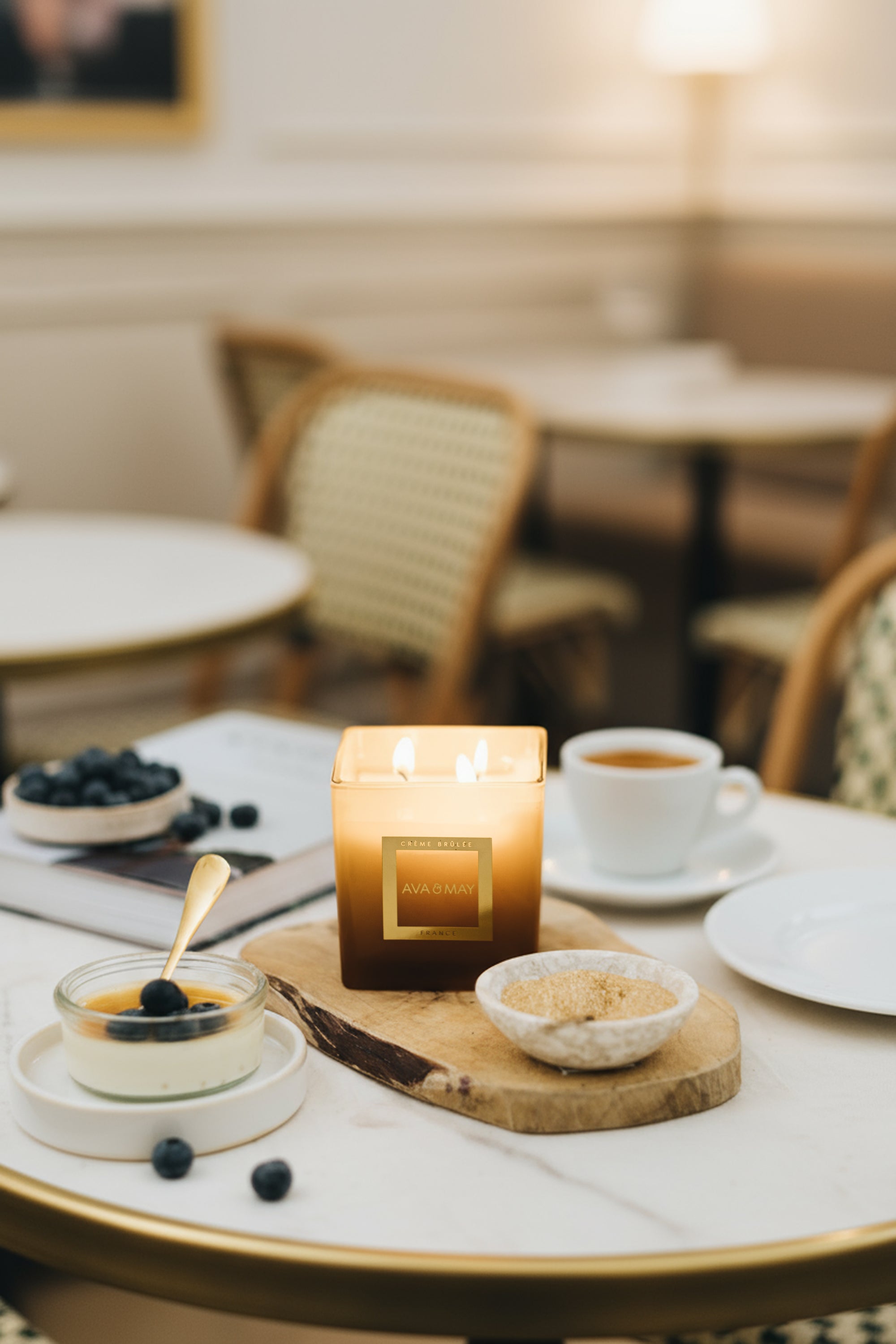 Maxi bougie parfumée Crème Brûlée