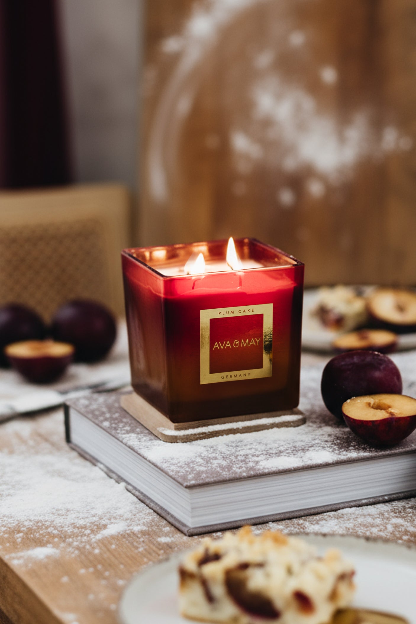 Maxi bougie parfumée Plum Cake