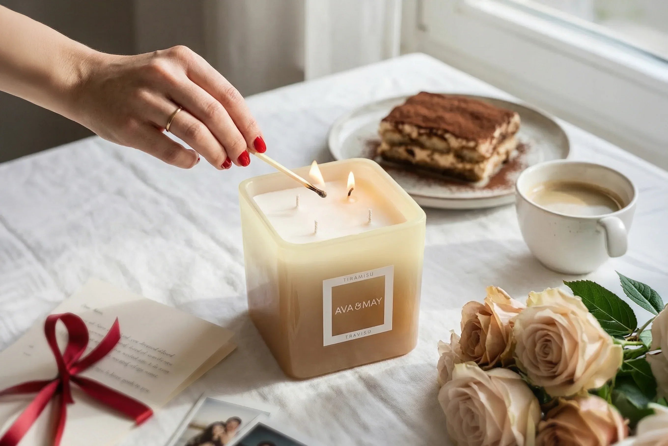 Maxi bougie parfumée Tiramisu