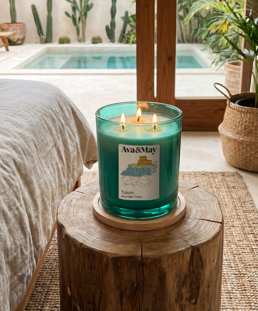 Maxi bougie parfumée Tulum