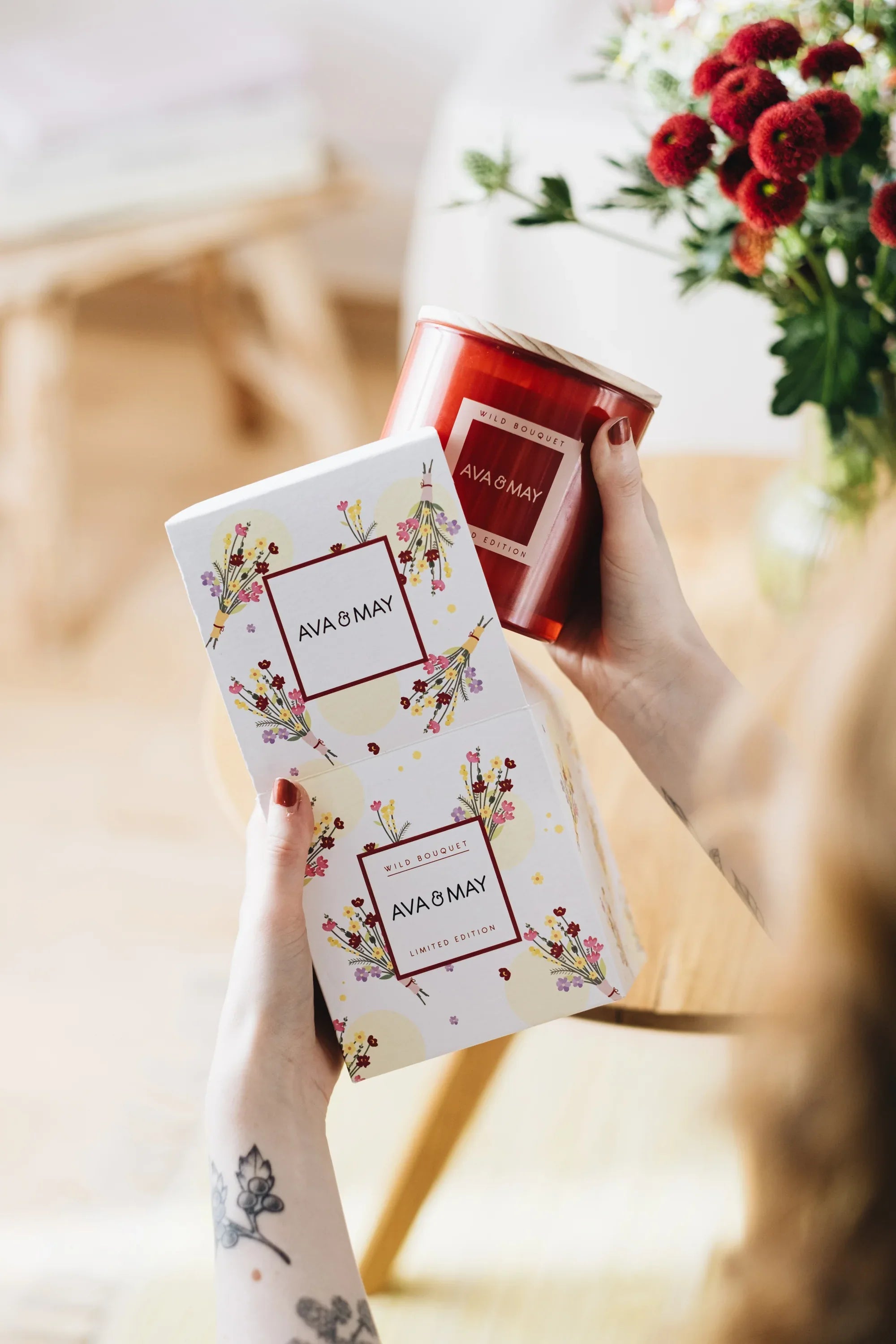 Maxi bougie parfumée Bouquet Sauvage