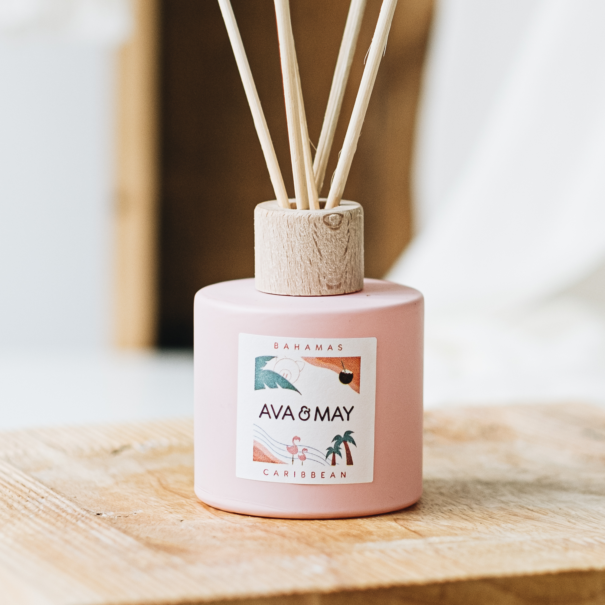 AVA & MAY - Diffuseur de parfum - Bahamas - Vanille, monoï & noix de coco -  100 ml